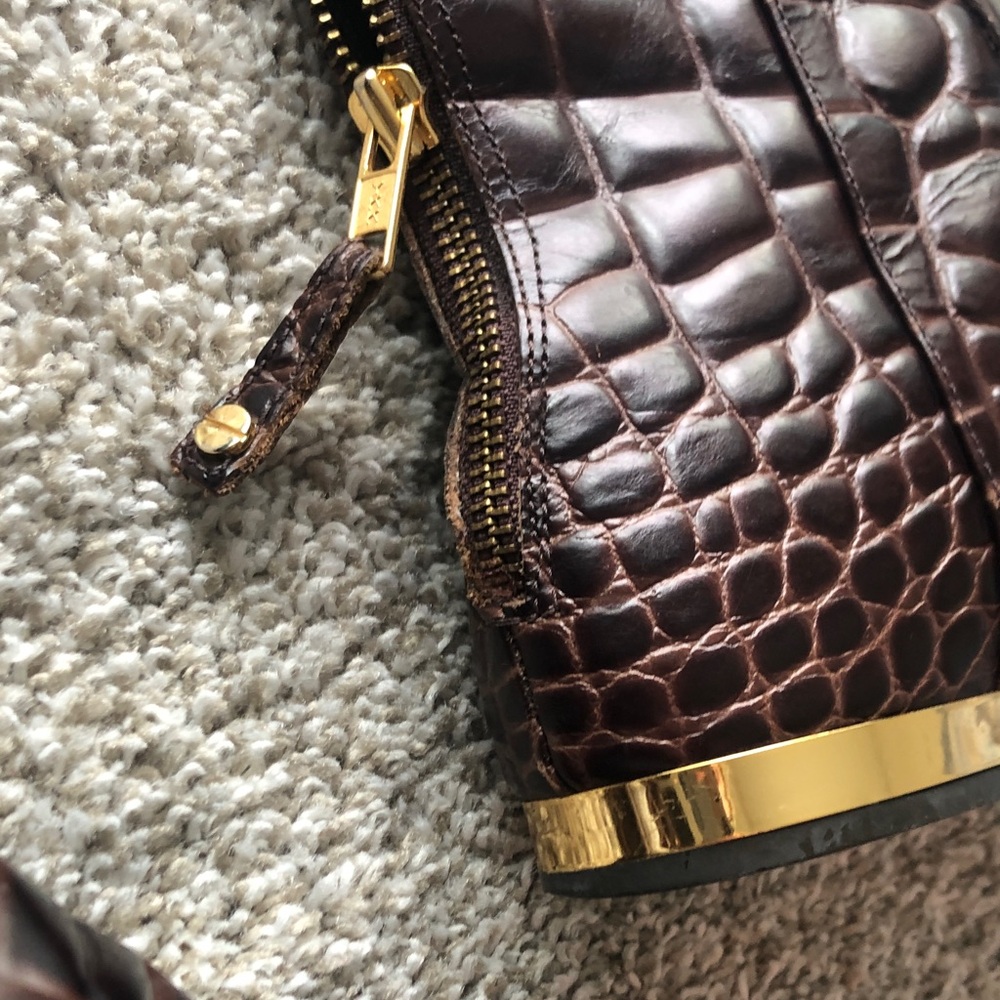 AUTHENTIC TORY BURCH Leather Equestrian rider Boot Crocodile print - Picture 7 of 11
